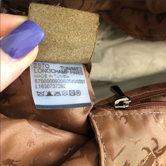 LONGCHAMP - EUC Large Le Pliage Leather Bag - Picture 7 of 8